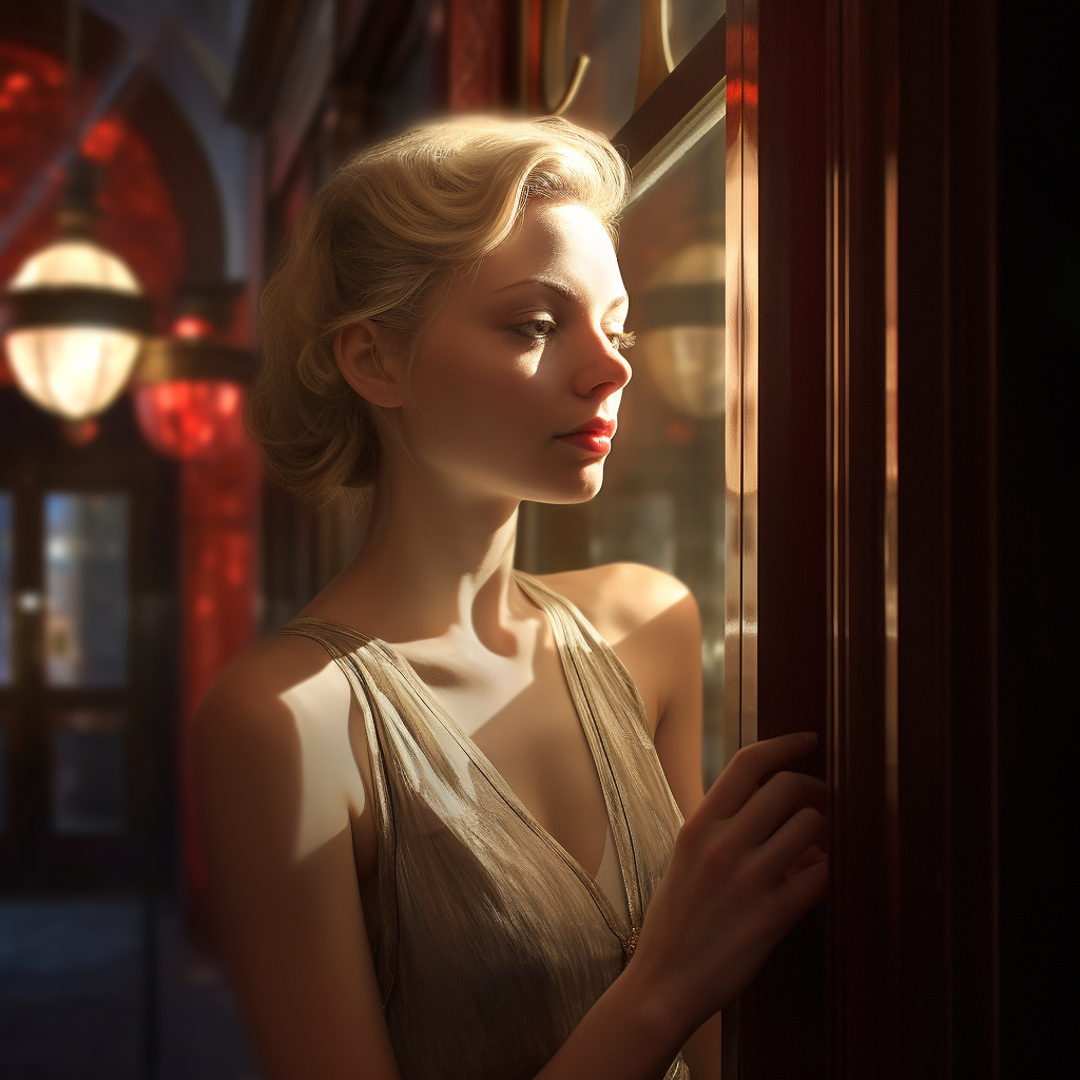 woman at the door