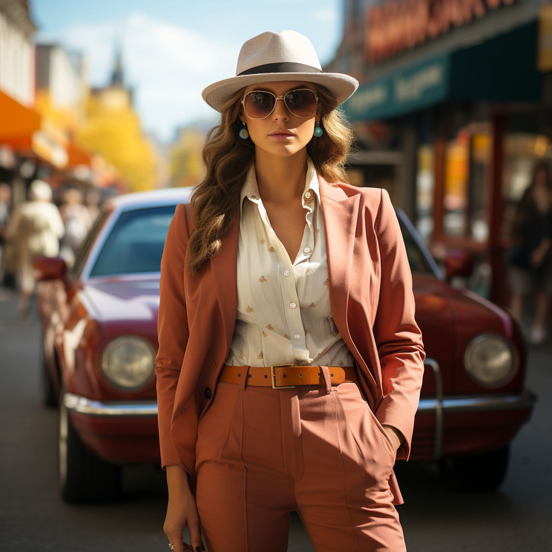 woman in street